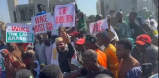 Protest rocks Abuja over mass demolitions by FCT Minister Wike