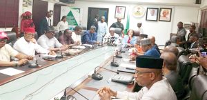 Dangote-PENGASSAN-meeting-300x145 PENGASSAN Suspends Strike as Dangote Refinery Reinstates Workers After FG Mediation