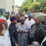 Turaki, PDP Top Leaders Meet Obasanjo Behind Closed Doors in Abeokuta