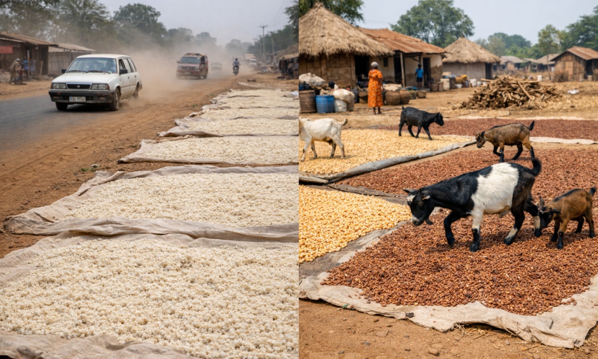Dust, Stones and Toxins: Experts Reveal Risks Involved With Nigeria’s Roadside Food Drying