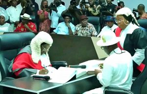 Bayelsa Chief Judge Swears in Dr. Peter Akpe as Deputy Governor, 18 Permanent Secretaries, Commissioner