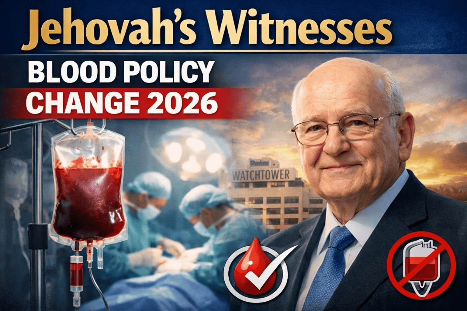 Jehovah’s Witnesses Update Blood Transfusion Policy in 2026, Allow Autologous Blood Use