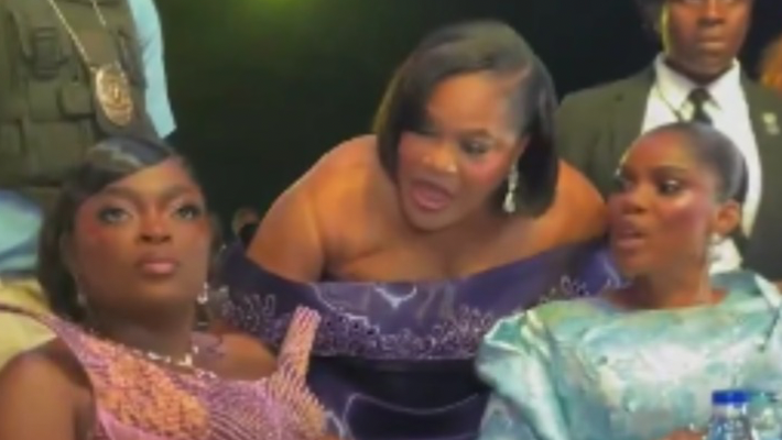 Funke Akindele Snubs Toyin Abraham at ‘The Return of Arinzo’ Premiere in Lagos, Video Sparks Reactions