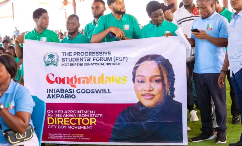 JUST IN: Senate President Godswill Akpabio’s Daughter Appointed City Boy Movement Director in Akwa Ibom