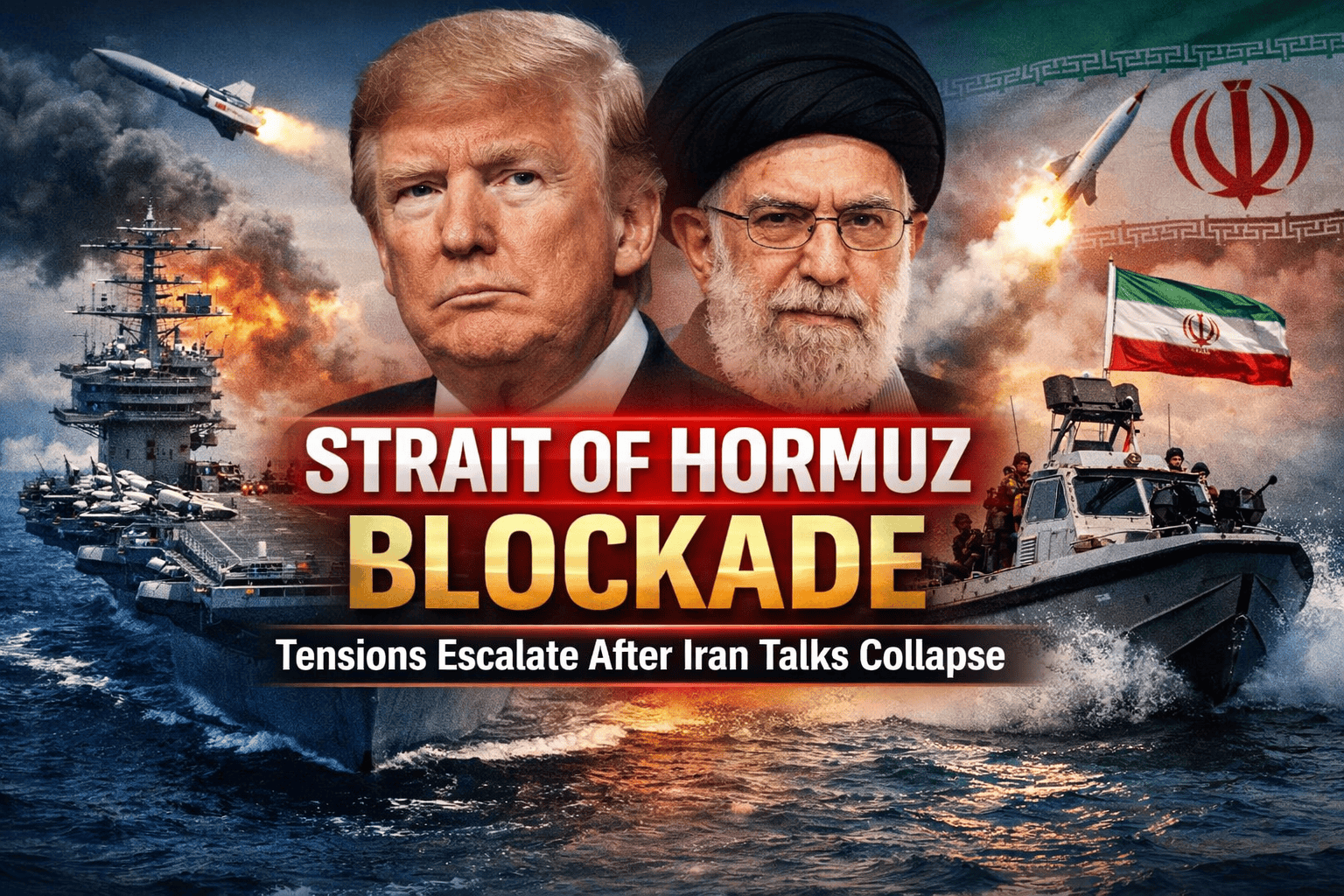 US Naval Blockade of Strait of Hormuz After Iran Talks Collapse Sparks Global Oil Crisis Fears