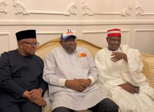 BREAKING: Peter Obi, Rabiu Kwankwaso Dump ADC, Appear at NDC Headquarters in Abuja