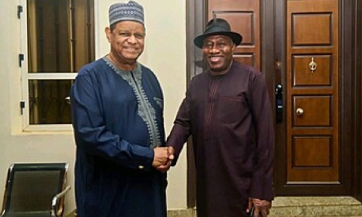 Goodluck Jonathan Hosts ADC Presidential Aspirant Mohammed Hayatu-Deen Ahead of 2027 Election