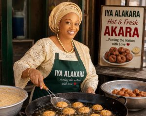 Presidency Shares AI Image of Oluremi Tinubu as Akara Seller, Sparks Widespread Reactions on X
